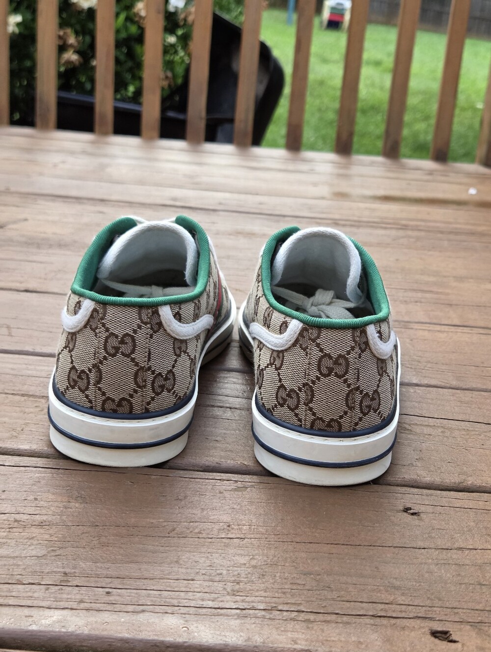 GUCCI 1977 Canvas Sneaker (Men's Size 8/Fits Like a US Size 9) - Worn Once - Picture 6 of 16